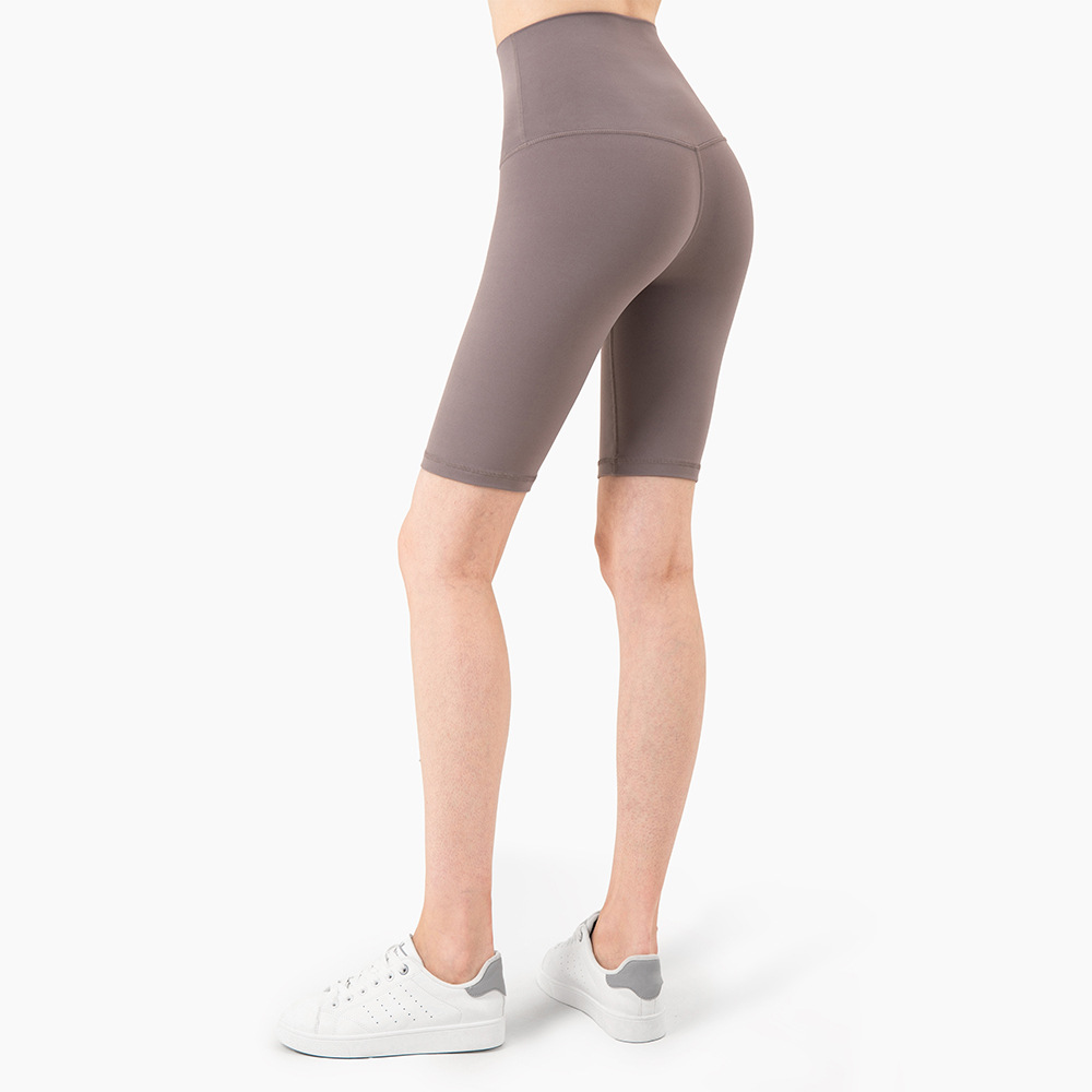 Picture of Aido Nuls Nude Five-Point Yoga Pants Women's Summer T-Less Yoga Clothes High-Waist Butt-Lifting Fitness Yoga Shorts