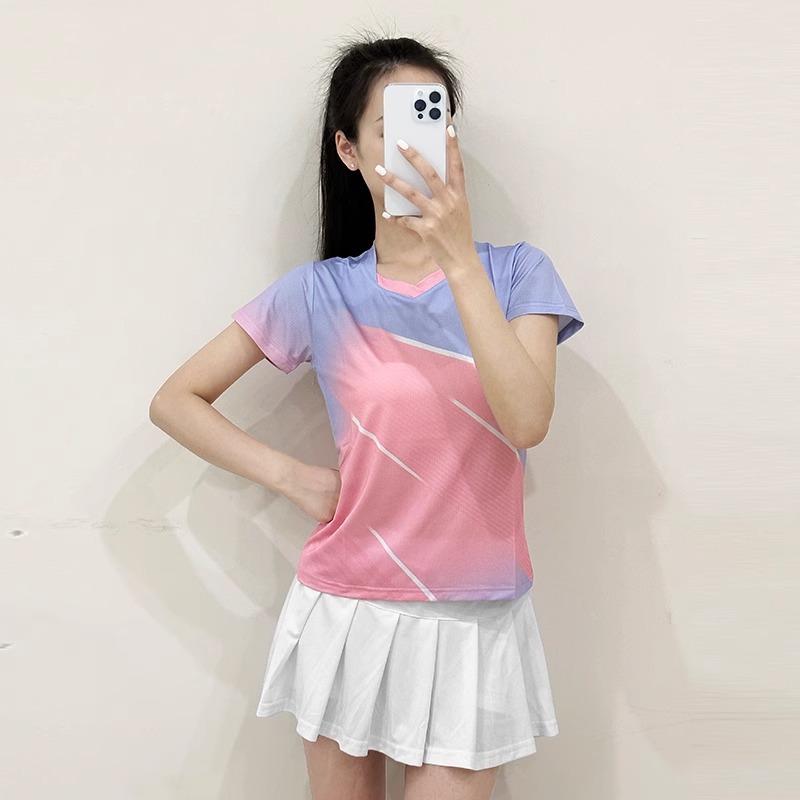 [Xiao Zhuo Factory] Badminton Wear Women's Sports Suit Summer Quick-Drying Men's Training Competition Table Tennis Wear