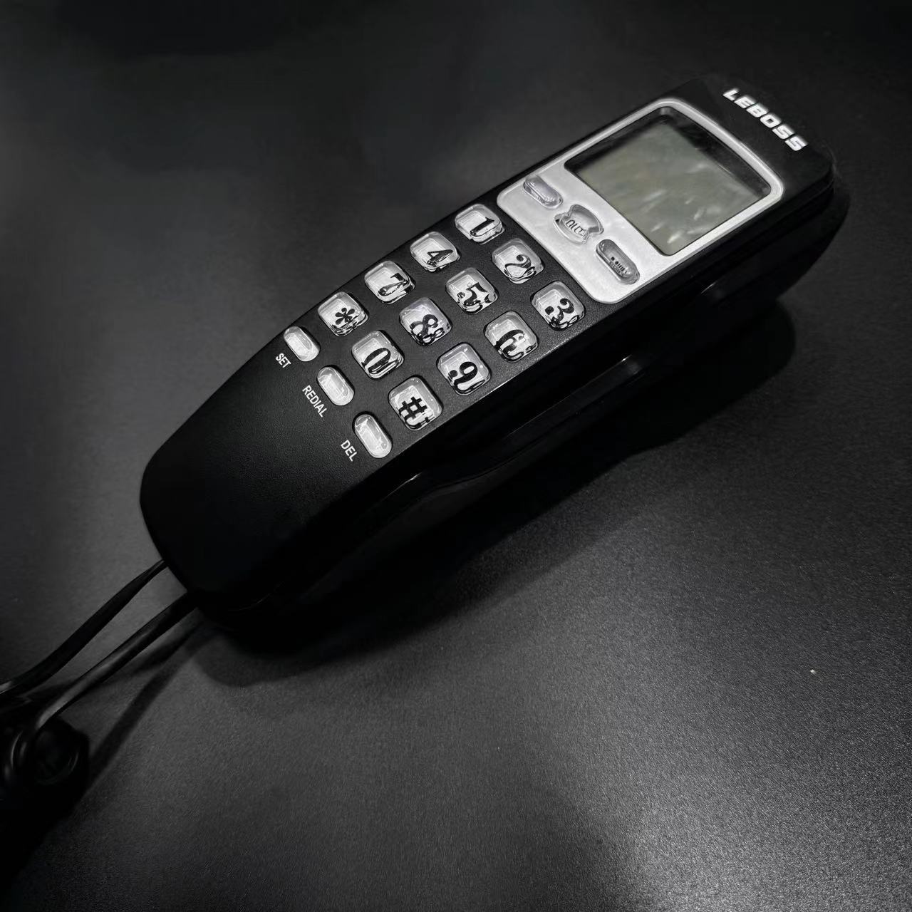 LEBOSS B369 caller ID telephone wall mount small extension table Wall dual-purpose home hotel business