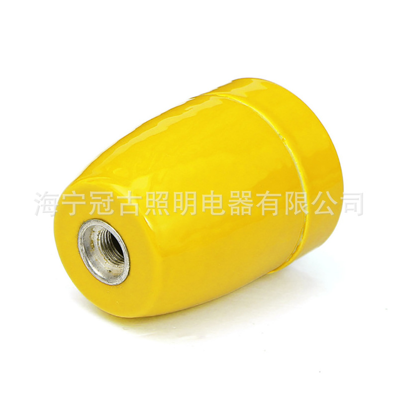 E27 color ceramic lamp holder high frequency porcelain lamp holder Edison decorative lamp holder
