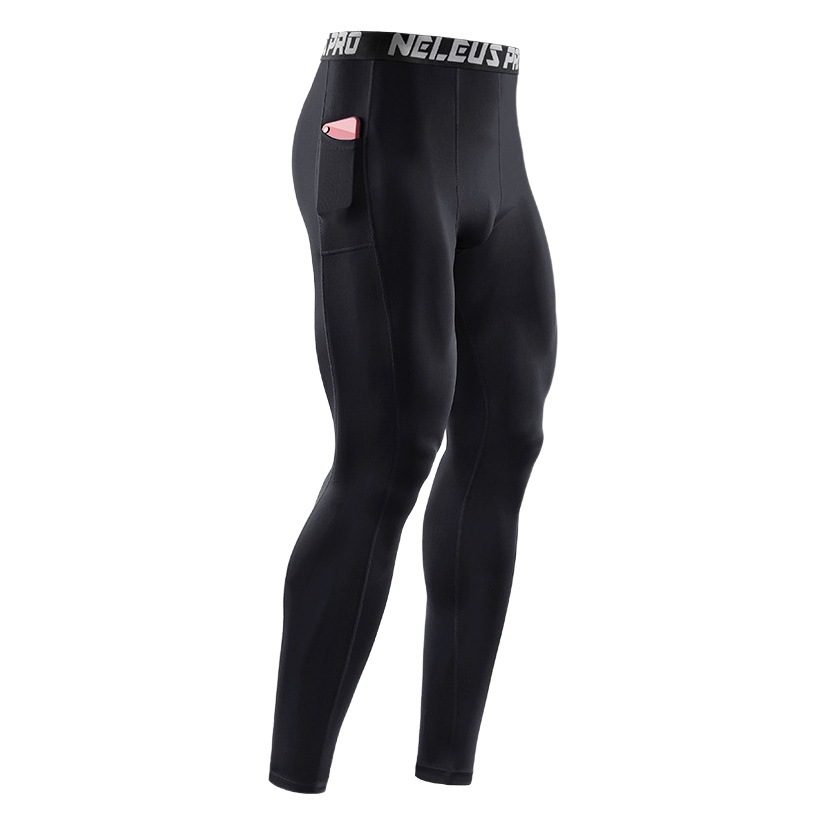 Men's Sports Tight Pants Warm Panties Fitness Pants Autumn and Winter Fitness Quick-drying Leggings Running Basketball Pants