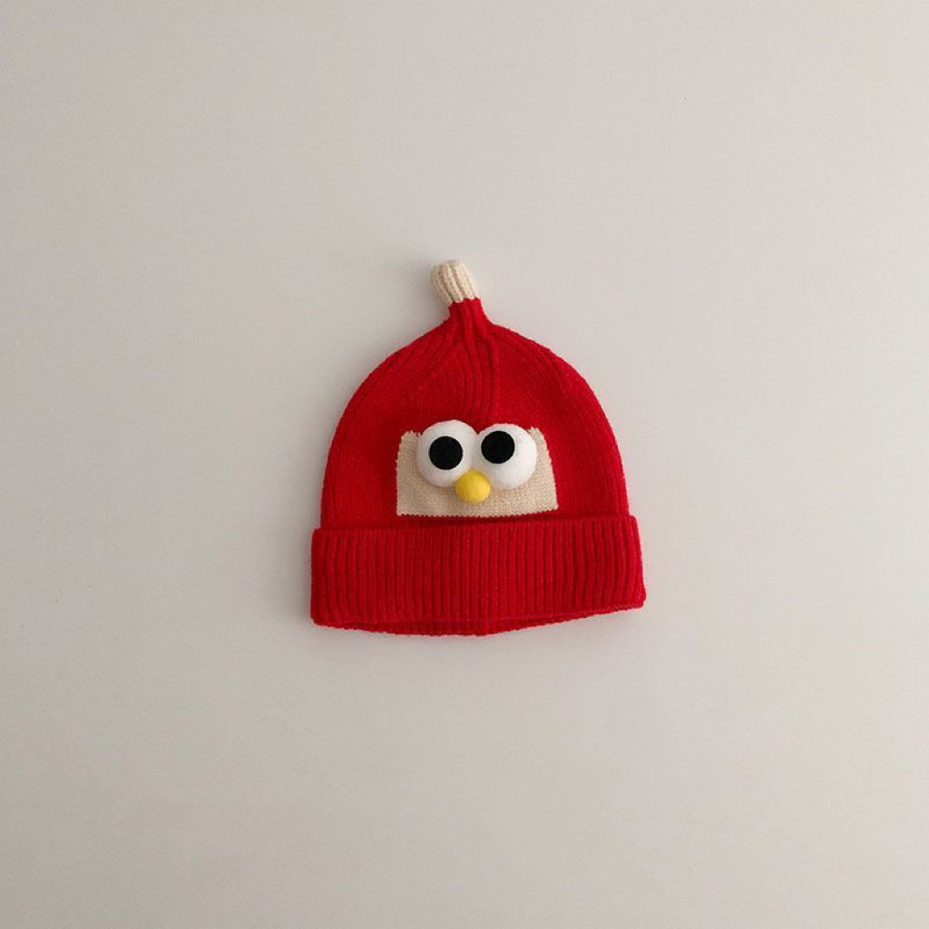 Picture of Children's hat autumn and winter girls' pullover hat Korean-style knitted hat colorful wool hat baby boys' warm earmuffs hat tide