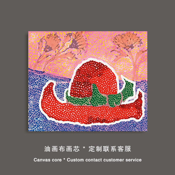 Picture of Kusama Yayoi Hanging Painting Pop Style Polka Dot Art Living Room Decorative Painting Golden Pumpkin Bedroom Bedside Wall Painting Core