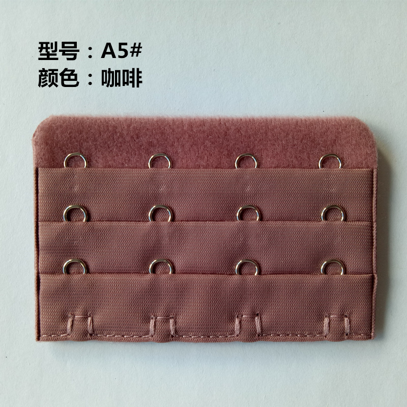 Picture of Three Rows and Four-Button Bra Extension Buckle Three Rows and 4-Button Intimates Extension Back Buckle Unpackaged Electroplated Bra Hook