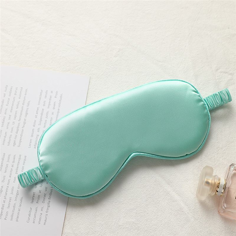 Picture of New double-sided artificial silk eye mask sleep elastic travel lunch break eye mask printed aviation eye mask wholesale