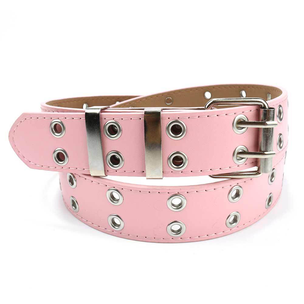Picture of Cross-border punk belt women's decorative all-match y2k niche design pink chain jeans with eye belt