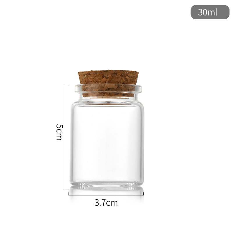 Picture of 37mm Screw Cap Cork Drift Bottle Transparent Candy Empty Bottle Test Tube Bottle Tea Flower Tea Packaging Bottle Succulent Planting Bottle