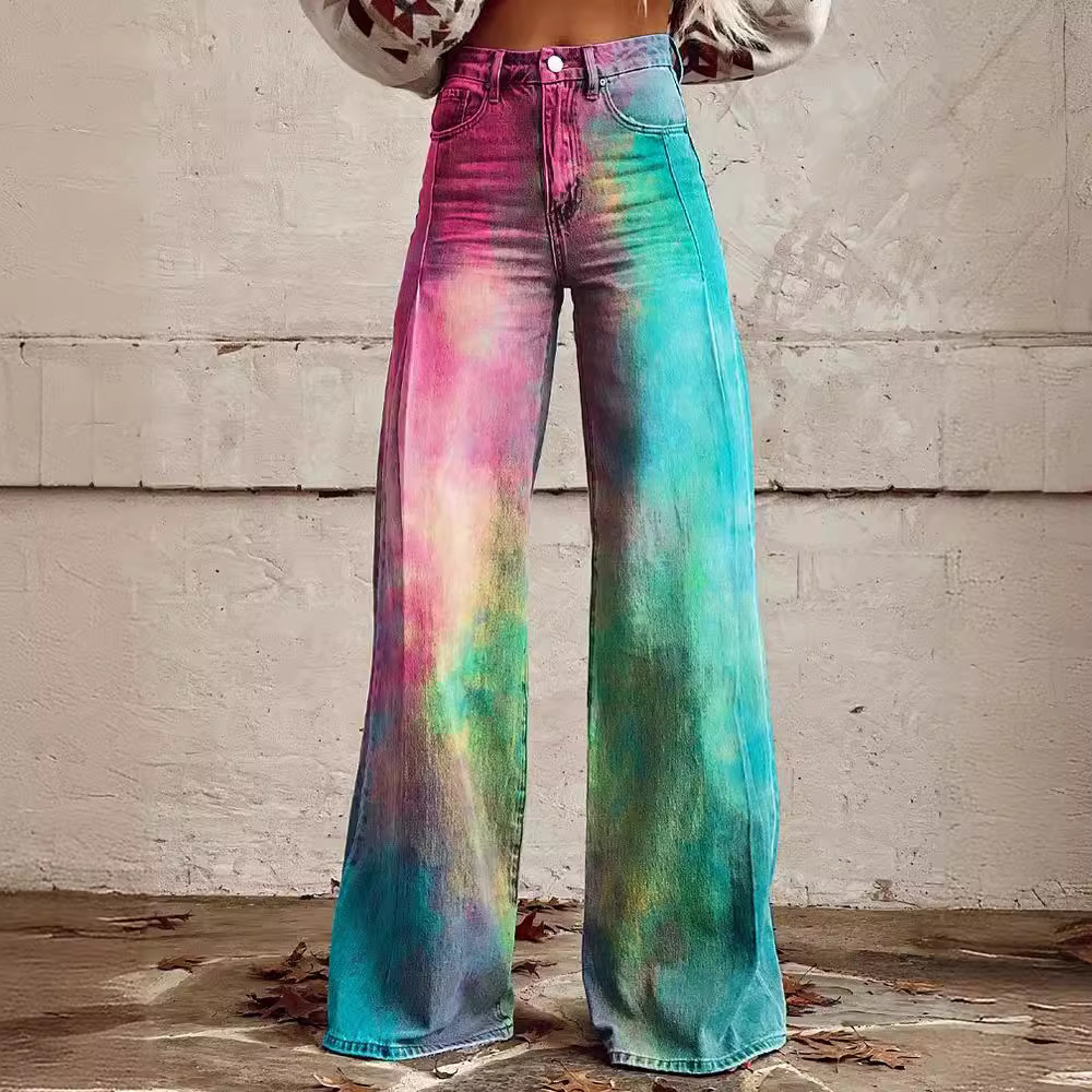 Foreign Trade Cross-Border 2025 Export Cross-Border Aliexpress Ebay European and American Export Large Size Women's Casual Pants