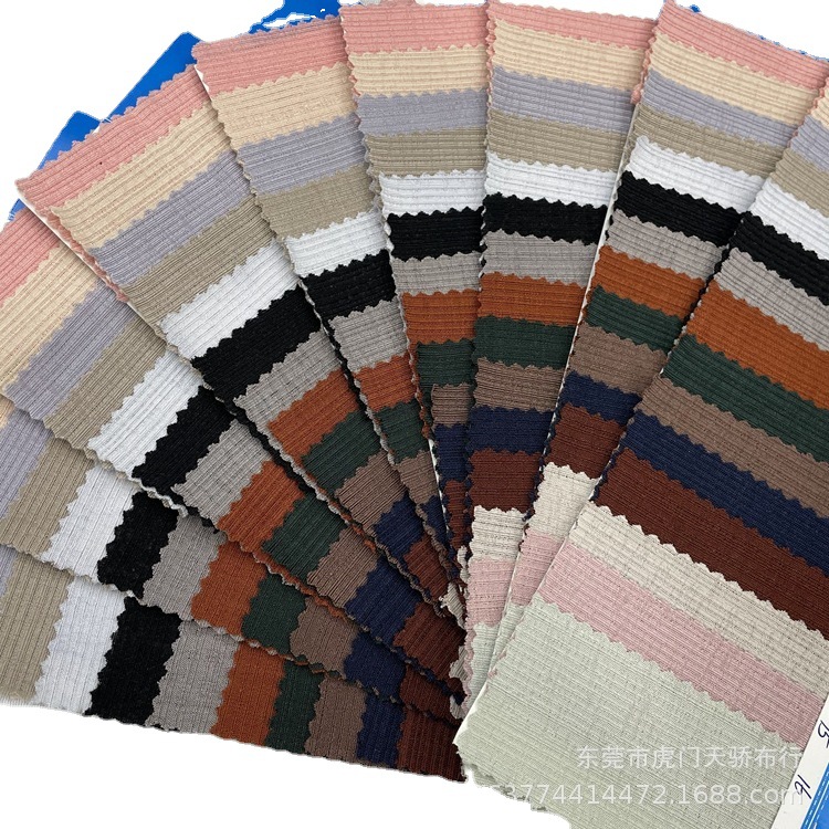 Spot knitted polyester rib pit thin 180g irregular rib pit cardigan base shirt fabric