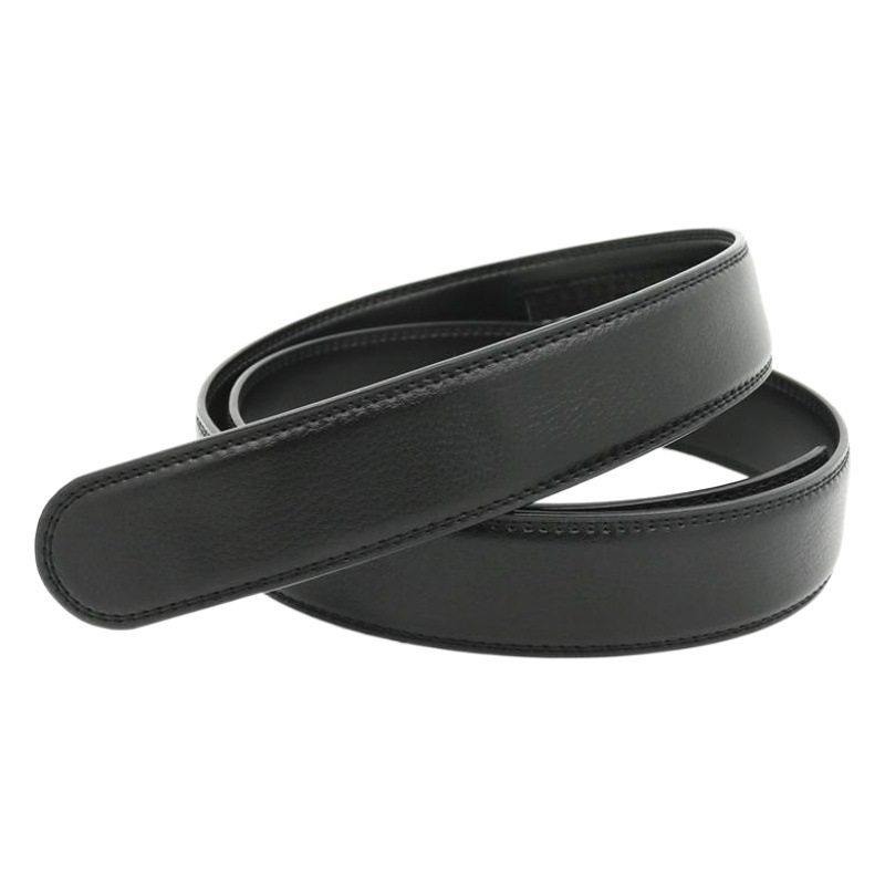 Lengthened Extra Length 150cm Large Size 140cm Men's Automatic Belt Body Non-Buckle Leather Belt Cross-border Generation