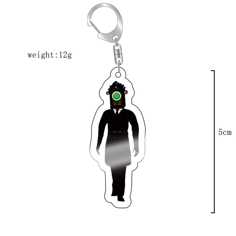 Picture of Cross-border new toilet man keychain skibidi toilet monitor Man TV man creative killer pendant batch