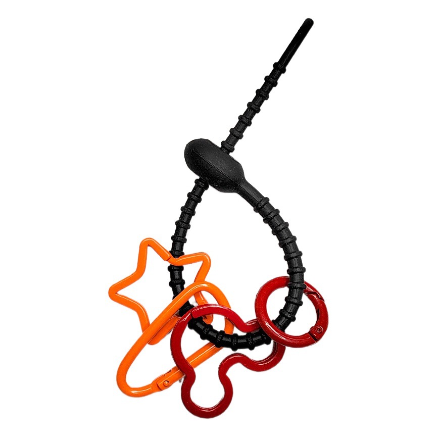 Factory wholesale DIY silicone key chain pendant silicone rope paint candy color key ring bag accessories