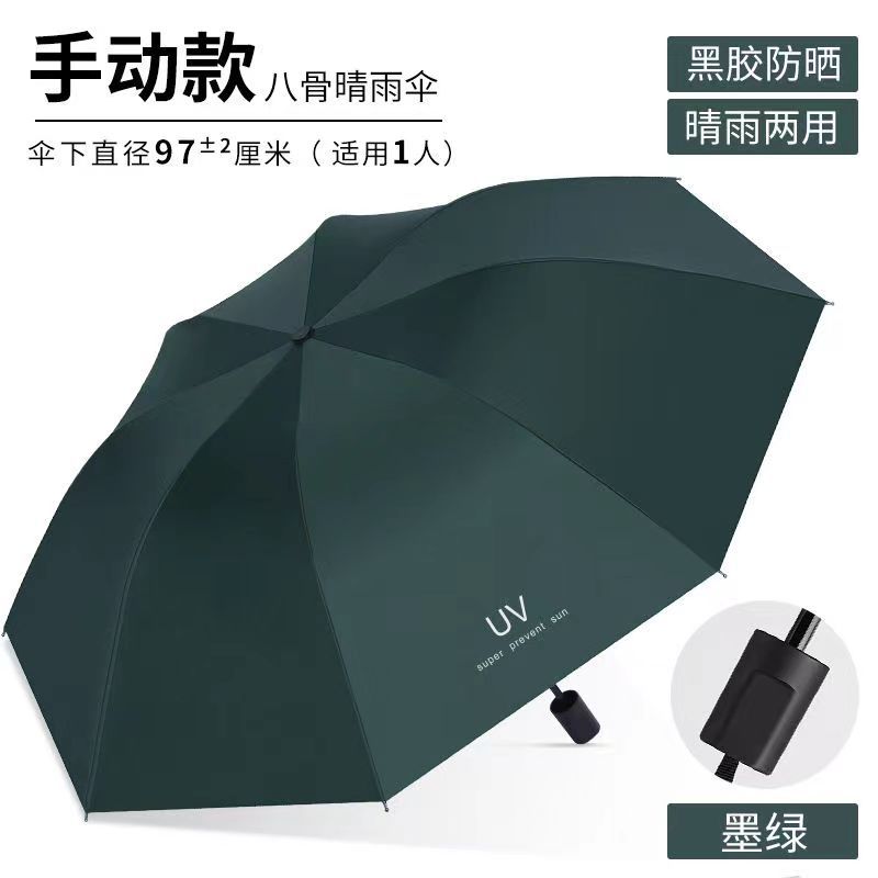 Picture of UV Umbrella Custom Wholesale UV Protection Thickened Sun Protection Sunshade Umbrella Sun Umbrella Folding Sunny and Rainy Umbrella for Men and Women