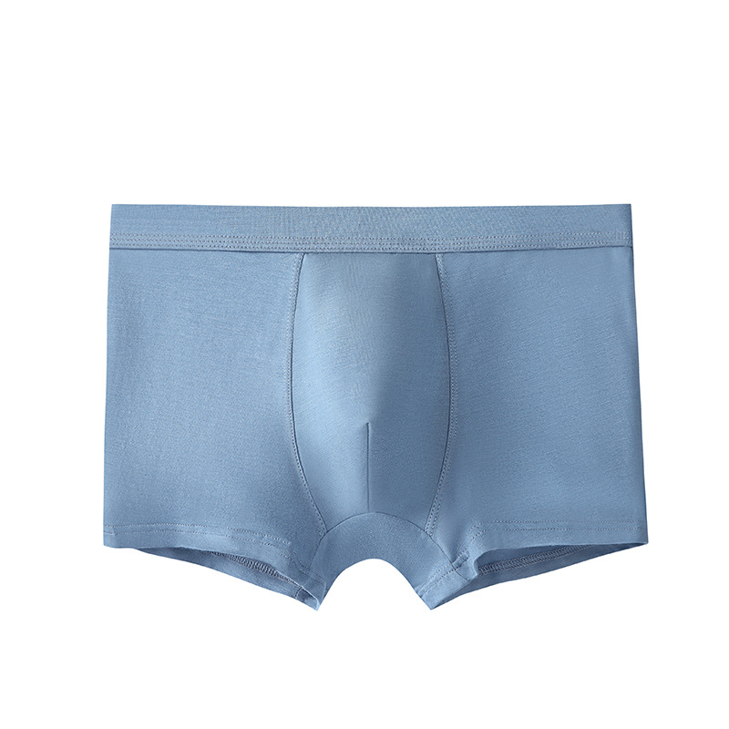 Picture of Modal Men's Underwear Boxer Briefs Summer Solid Color Thin Breathable Large Size Modal Boys' Boxer Briefs