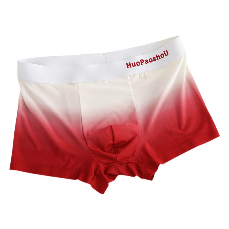 Artillery hand gradient printing men's boxers men's underwear men's boxers week pants slim breathable a generation of hair