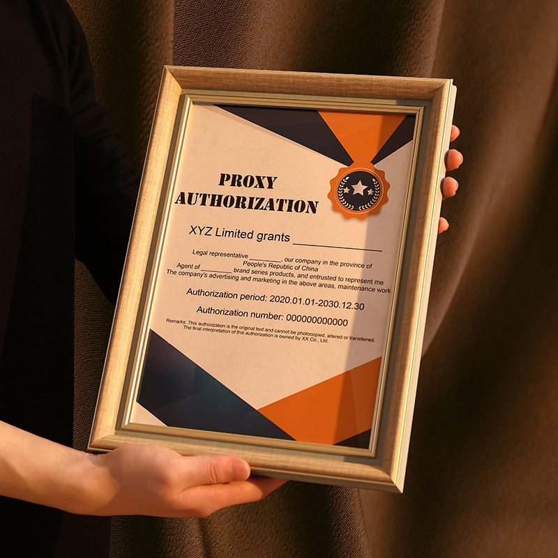 Creative PS Foam Photo Frame Wall Hanging Photo Frame Table Honor Certificate Frame 8-inch Award Frame a4 Certificate Mounting Frame