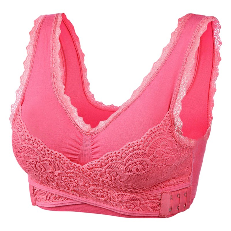 Cross-border foreign trade front cross-side buckle adjustable bra gathered breast yoga running sports underwear factory wholesale