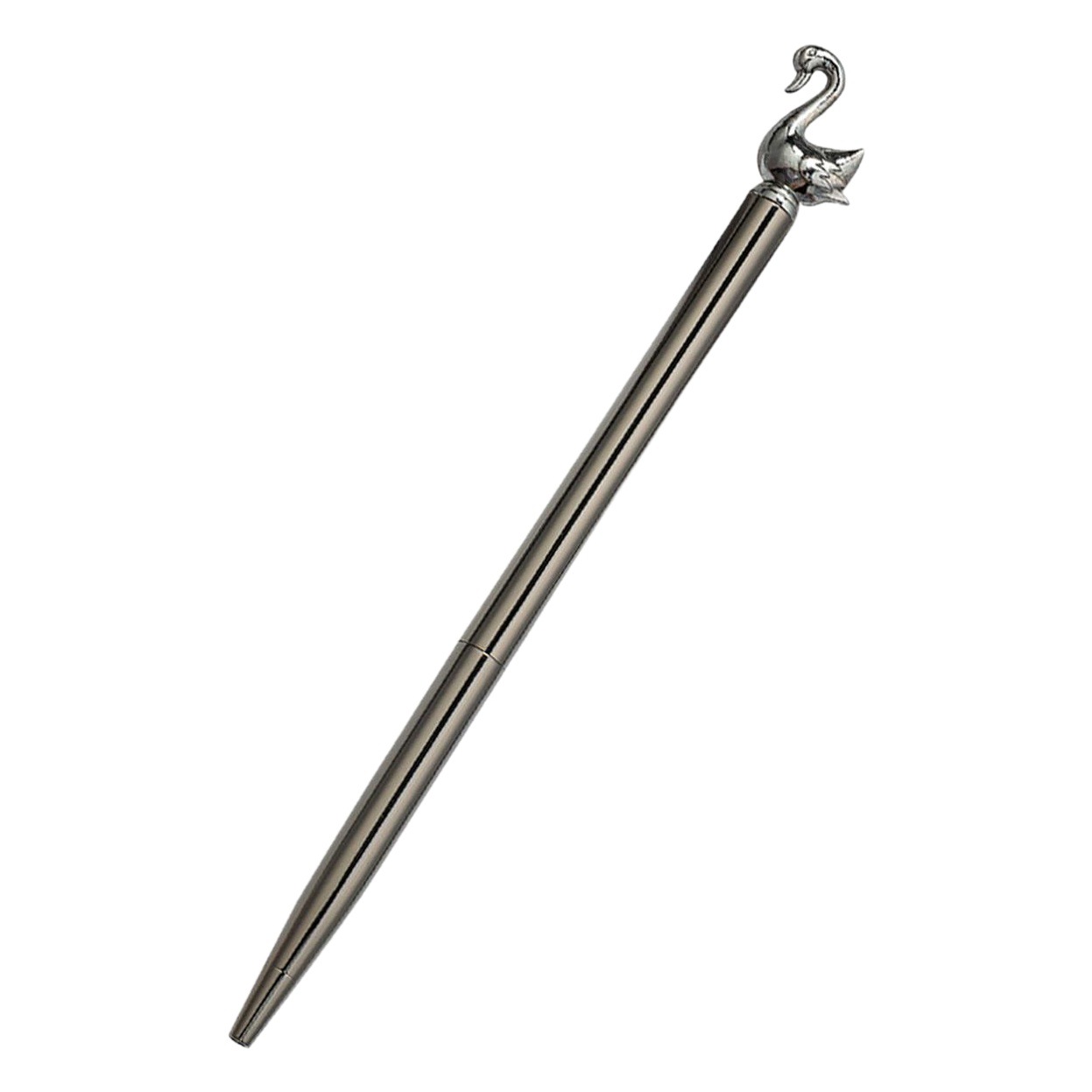 Factory supply creative Swan metal advertising pen modeling ballpoint pen student metal pen wholesale printable logo