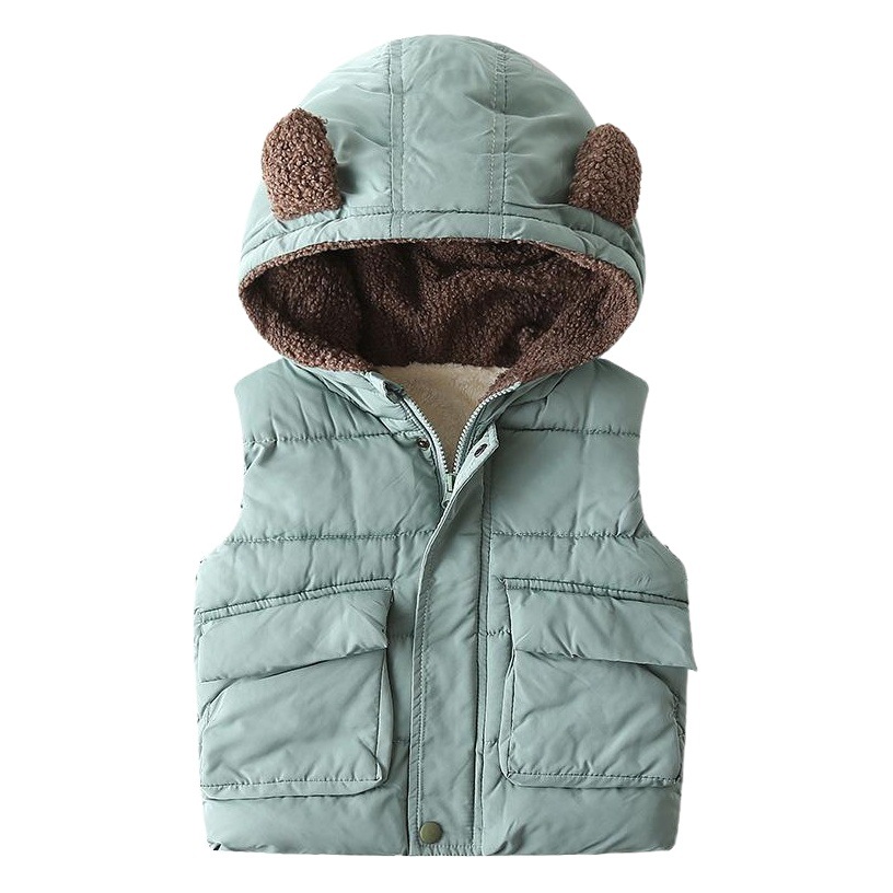 Boys' Cotton-Padded Clothes, Baby's Autumn and Winter Tops, Korean Style Children's Clothing Wholesale, Children's Thickened Warm Zipper Jackets, Trendy Delivery