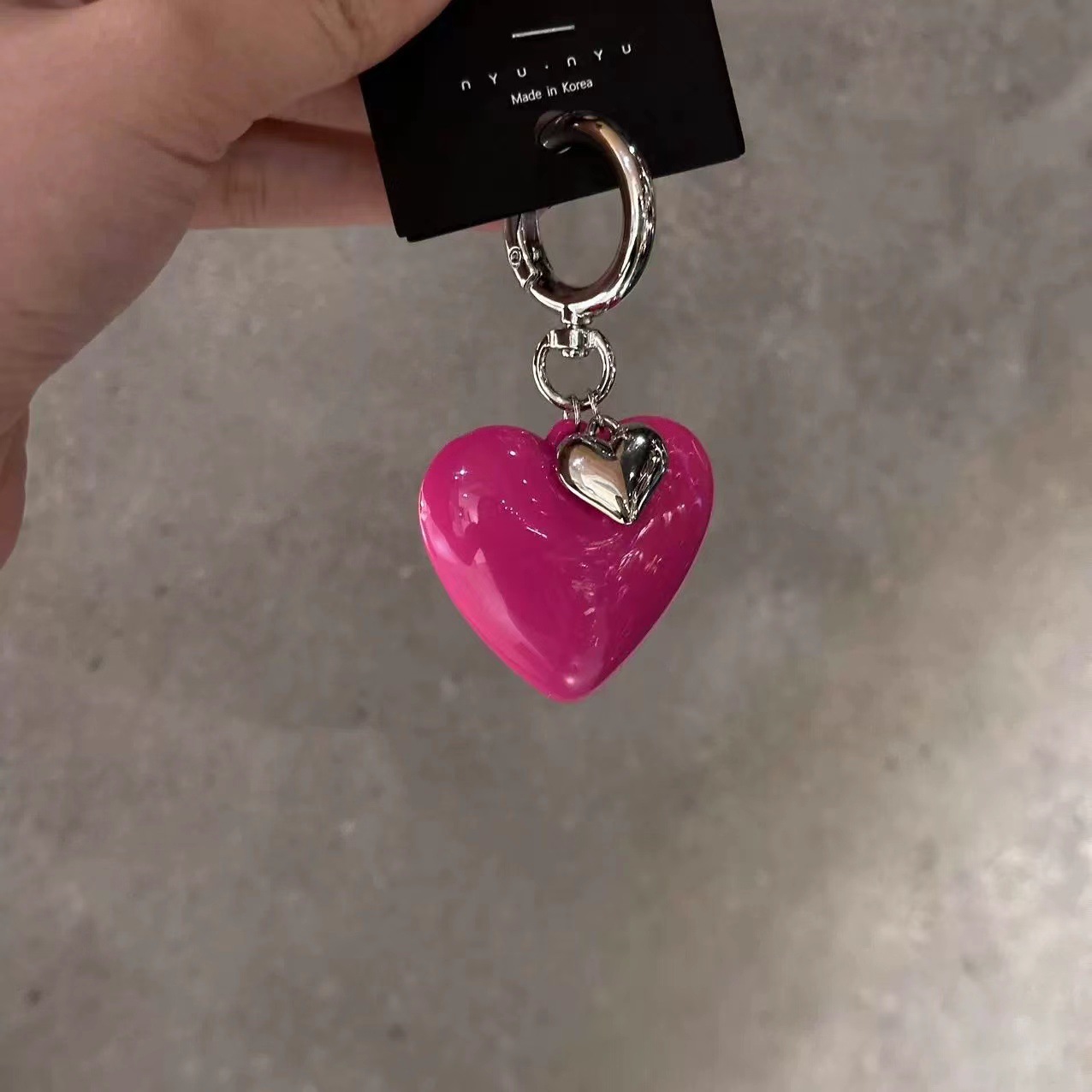 1.26 South Korea nyunyu East Gate Sweet Exquisite Bag Pendant Accessories Love Bow Keychain
