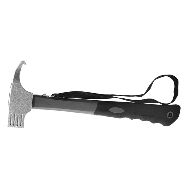 Outdoor Multifunctional Ground Nail Hammer Camping Style Tent Canopy Tent High Carbon Steel Hammer Household Hammer Nail Pulling Dual-Purpose Hammer Head