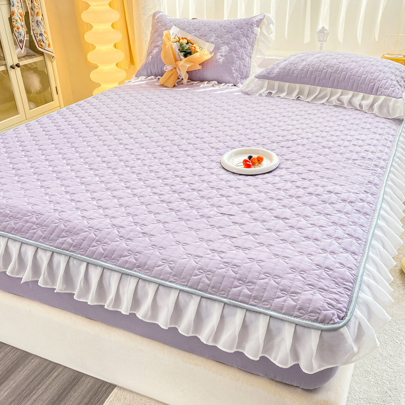 Picture of Class A Thickened Bed Cover Padded One-piece Bed Cover Nantong Hotel Simmons Mattress Protective Cover All-inclusive Non-slip Bed Sheet