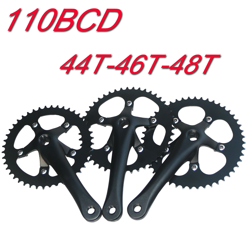 Road car crank 110BCD bicycle non-integrated gear plate gear plate 44T46t48T aluminum alloy steel plate