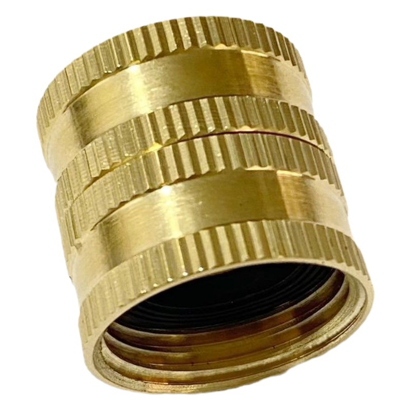 Garden tools American brass two-way internal thread water pipe connector 3/4 garden hose connector 6-branch garden forest internal screw
