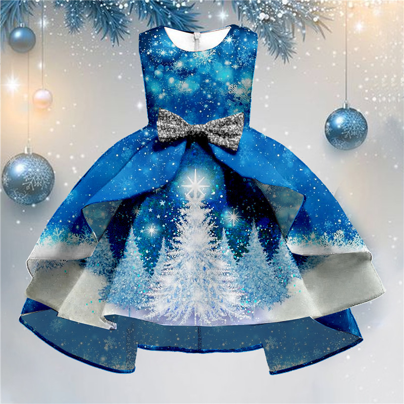 Picture of European and American New Elegant and Fashionable Female Princess Skirt European and American Style Girl's Fashionable Skirt with Puff Sleeves Lolita