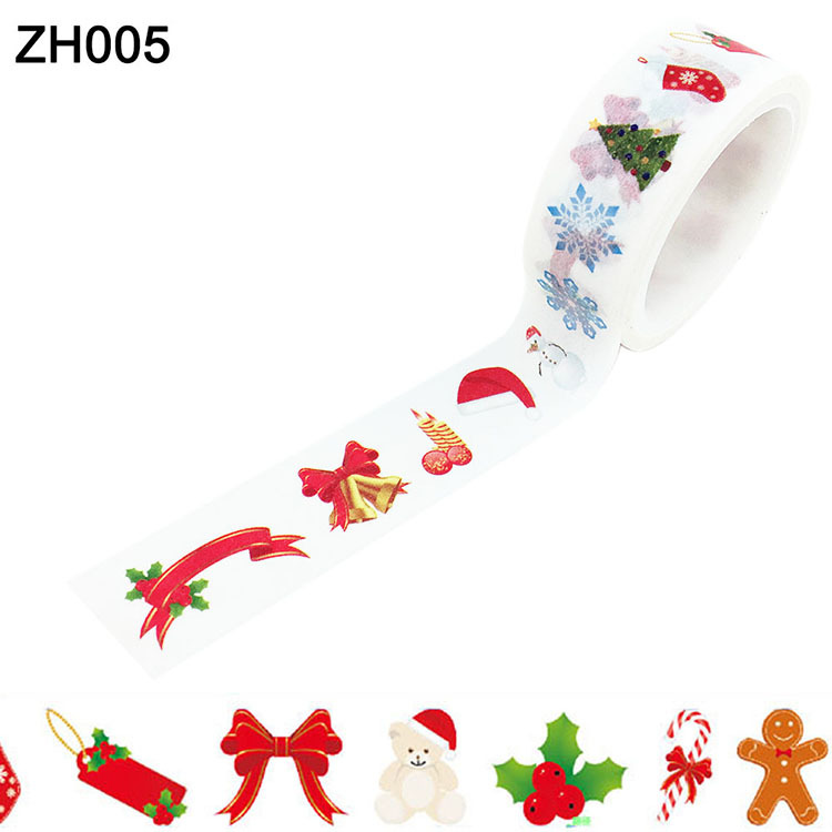 Picture of Manufacturers cross-border a generation of cartoon Christmas festival DIY decorative stationery color hand account stickers and paper tape