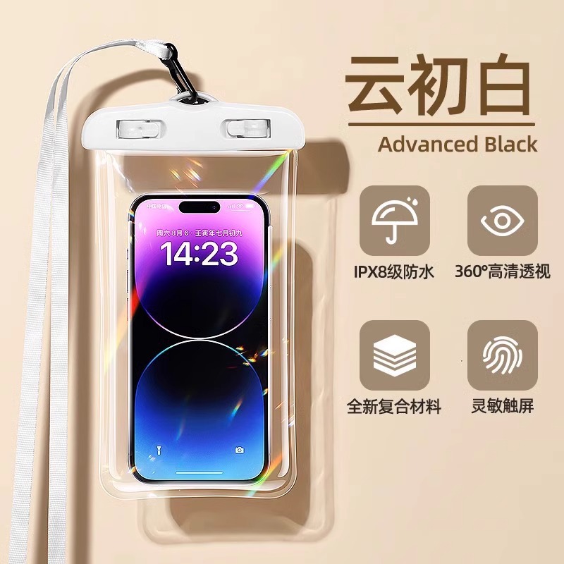 Picture of Mobile Phone Waterproof Bag Touchscreen Swimming Self-sealing Sealed Bag Seaside Diving Photo Drifting Transparent Waterproof Mobile Phone Case