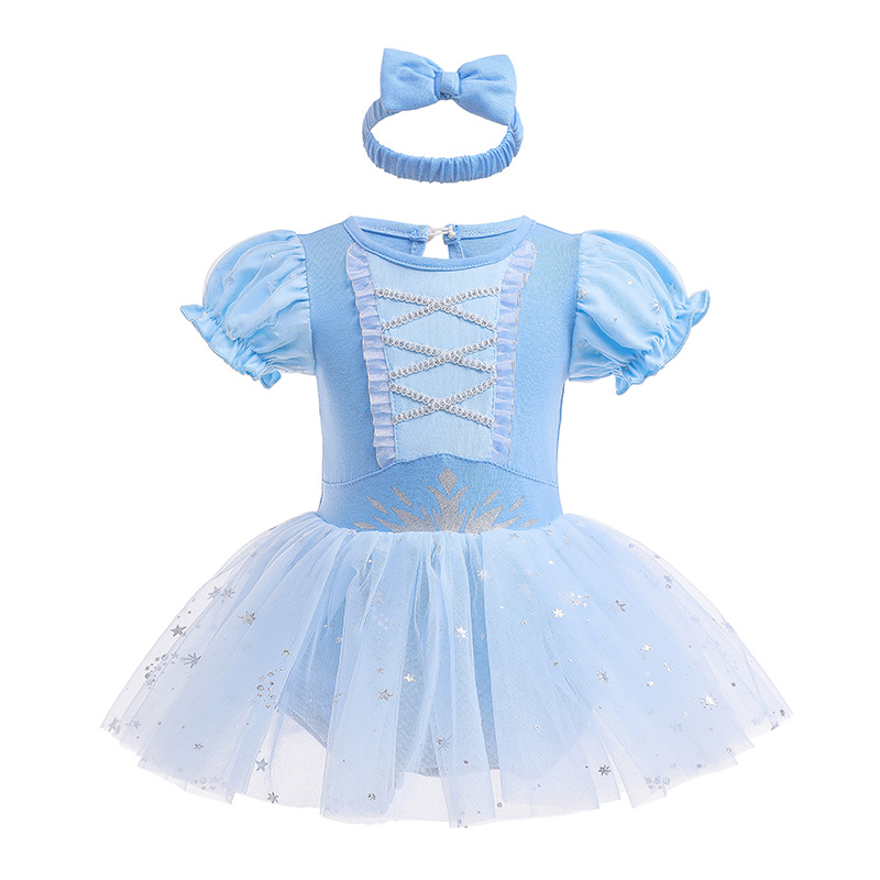 Picture of Halloween Children's Clothing, Short-Sleeved Pullover, Baby Baby Hooded Princess Jumpsuit, Romper Dress