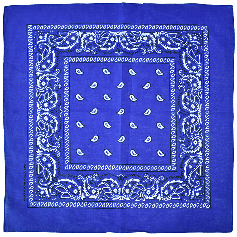 Picture of Factory Wholesale European and American Cashew Flower Square Scarf Outdoor Sports Cycling Hip-Hop Spot Pure Cotton Insect Printed Headscarf