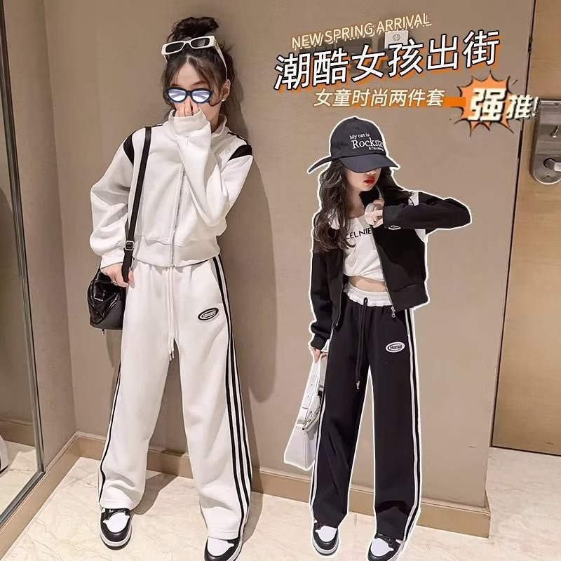 Picture of Girls' autumn and winter sports suit 2024 Spring and Autumn new children's versatile fashionable casual autumn clothes two-piece set for girls