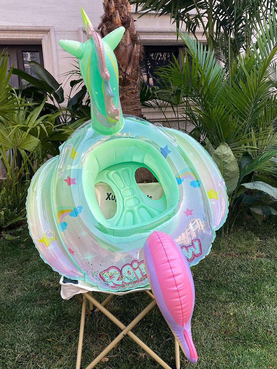 Picture of Children's swimming ring armpit ring seat ring 1-6 years old children's aircraft steering wheel inflatable Mount baby 2 boys and girls