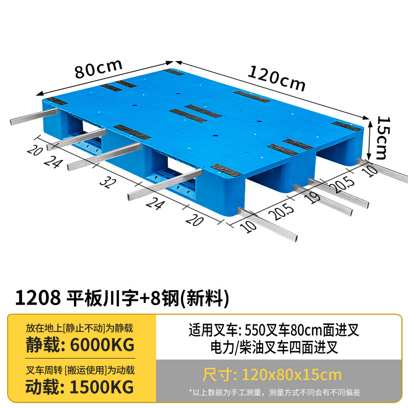 Picture of Industrial Plastic Pallet Forklift Warehouse Stereo Library Logistics Cargo Pallet Plastic Pallet Platform Flat Sichuan Characters