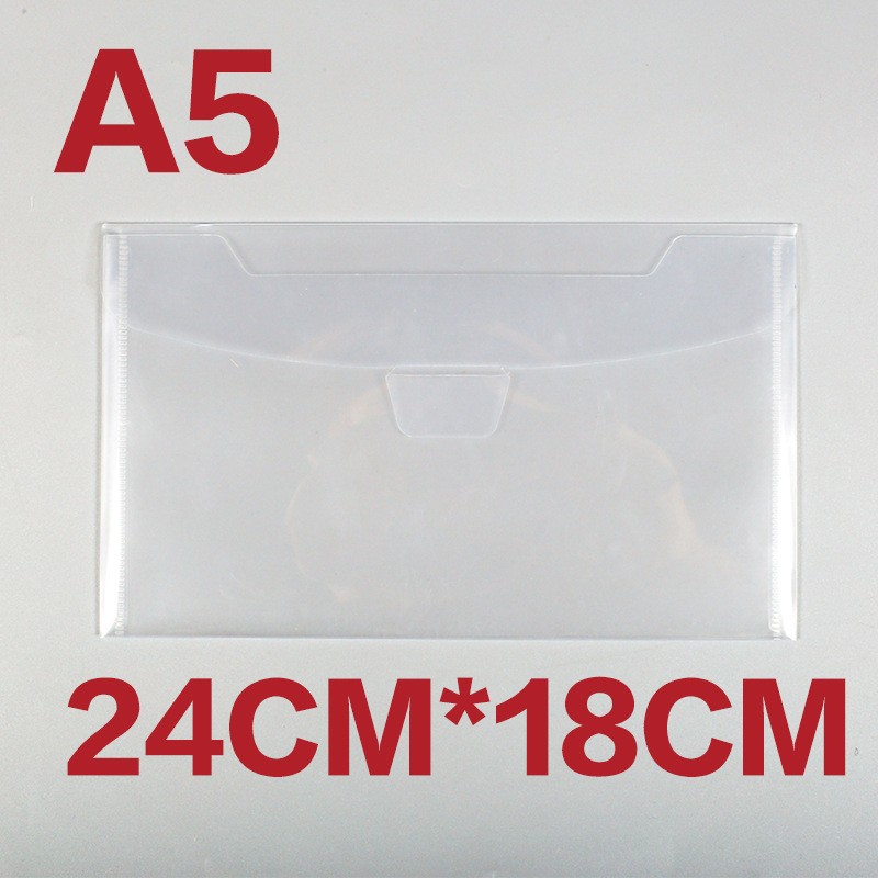 Picture of Pin Yue Wholesale A5 Horizontal Socket-Type Transparent File Bag Customized A7 Size Vertical Knife Mold Invoice Bag