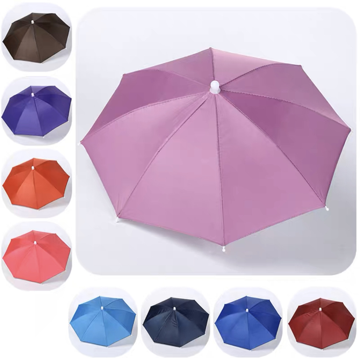 Picture of Sunscreen Hat Umbrella 69 Large Head-Mounted Umbrella Stand Umbrella Hat Rainbow Advertising Umbrella Umbrella Fishing Umbrella Fishing Hat
