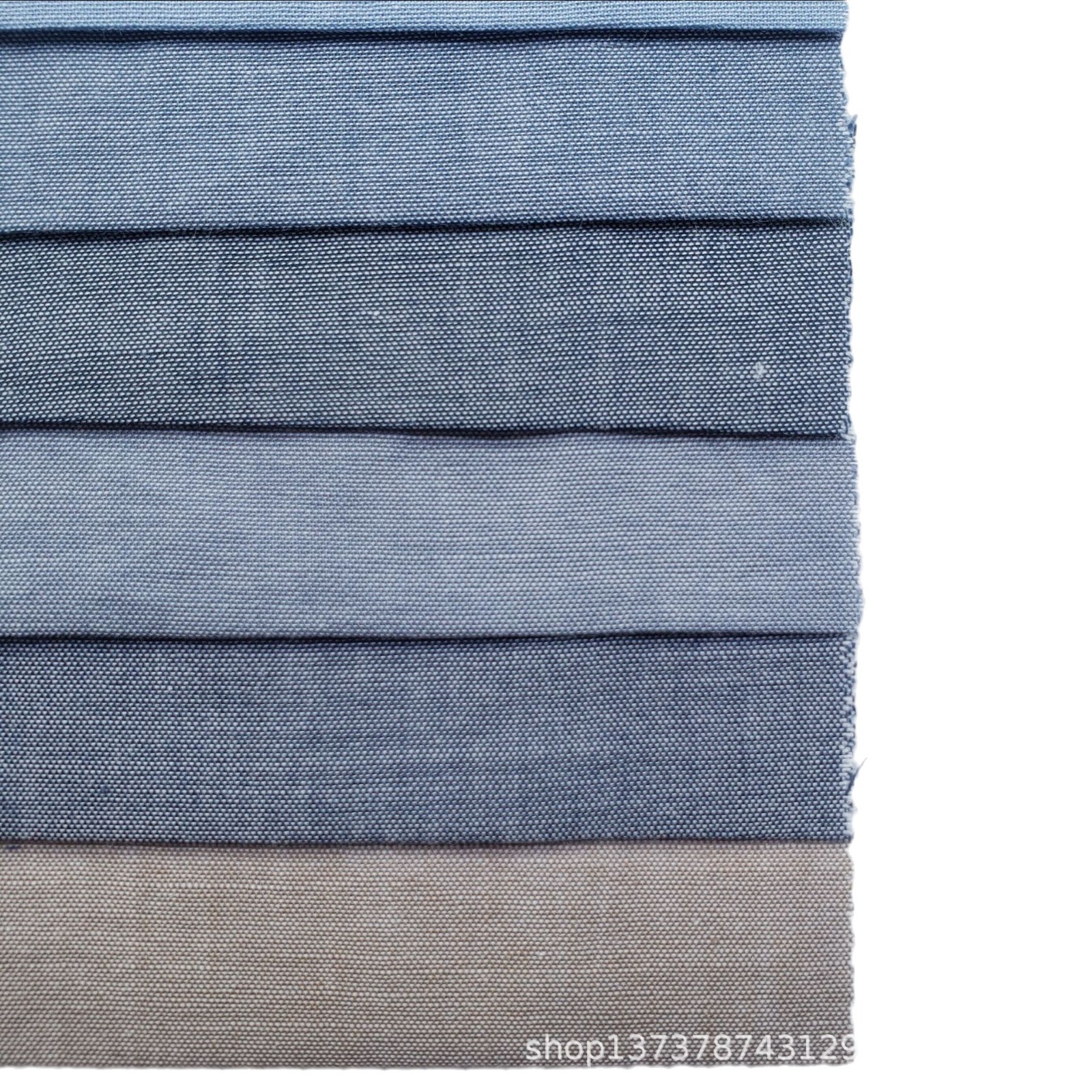 Picture of Ready Supply of 100% Cotton 32 Count Youth Cloth Imitation Denim Style Casual Spring and Summer Shirts Clothing Fabrics Wholesale