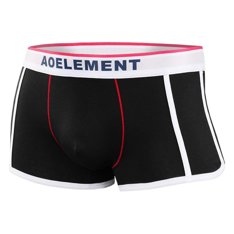 Cotton Men's Underwear Men's Boxer Pants Colorful U-Convex Fashion Sports Underpants Men's Breathable Four-Corner Shorts Head