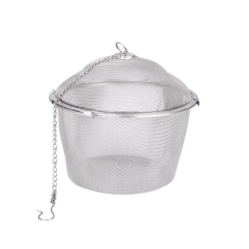 Picture of Mingwei 304 stainless steel net tea leakage seasoning hot pot soup bag stewed meat seasoning marinade box spice box Weibao