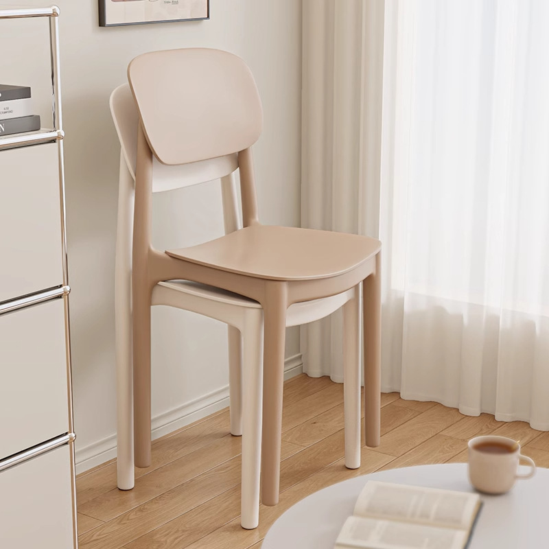 Home Thickened Plastic Dining Chair Dining Table Casual Eating Chair Internet Celebrity Modern Simple Restaurant Commercial Stool Backrest