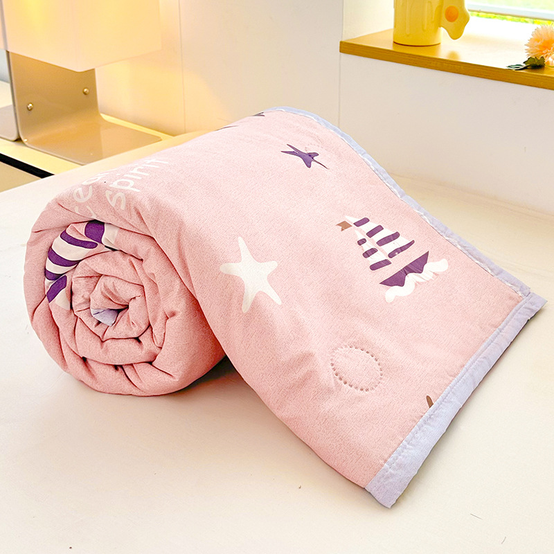 Picture of 2025 New Non-pure Cotton Summer Cool Quilt Pure Cotton Cotton Air-conditioning Quilt Summer Quilt Summer Thin Quilt Core Machine Washable