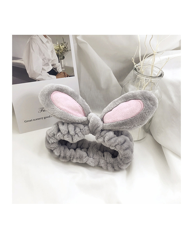 Picture of Special Headband for Face Washing for Women 2025 New Autumn and Winter Cute Bear Headband Hairband Hairpin Hair Accessory Plush Headwear