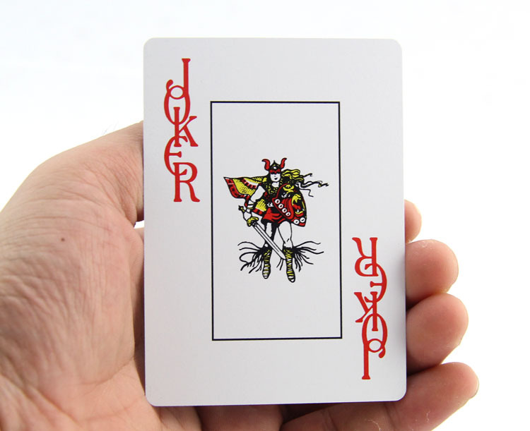 Picture of PVC plastic wide card playing cards frosted Texas big character Poker Big corner size table game Foreign trade stall supermarket wholesale