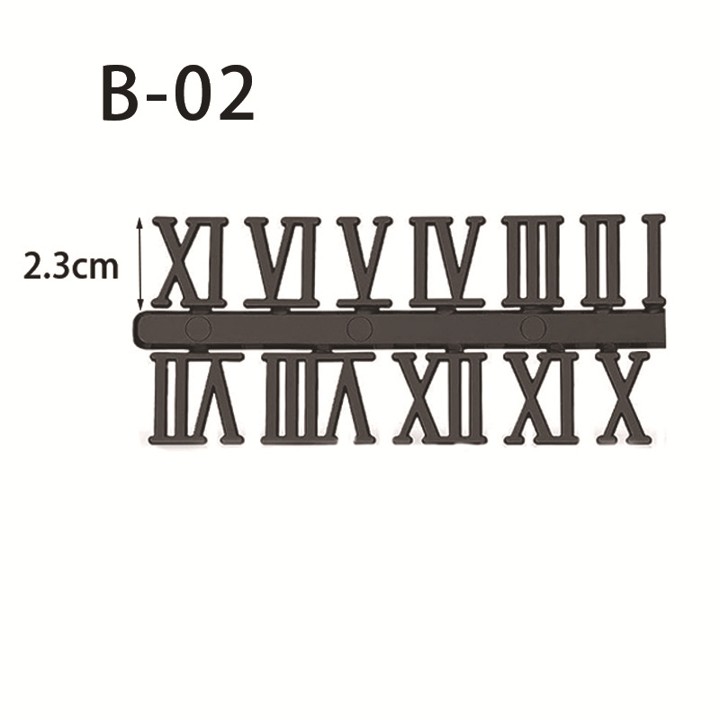 Picture of in stock Direct Supply 3CM Clock Digital Arabic Gold Silver Black Three Color Electroplated Clock Accessories Letter Number