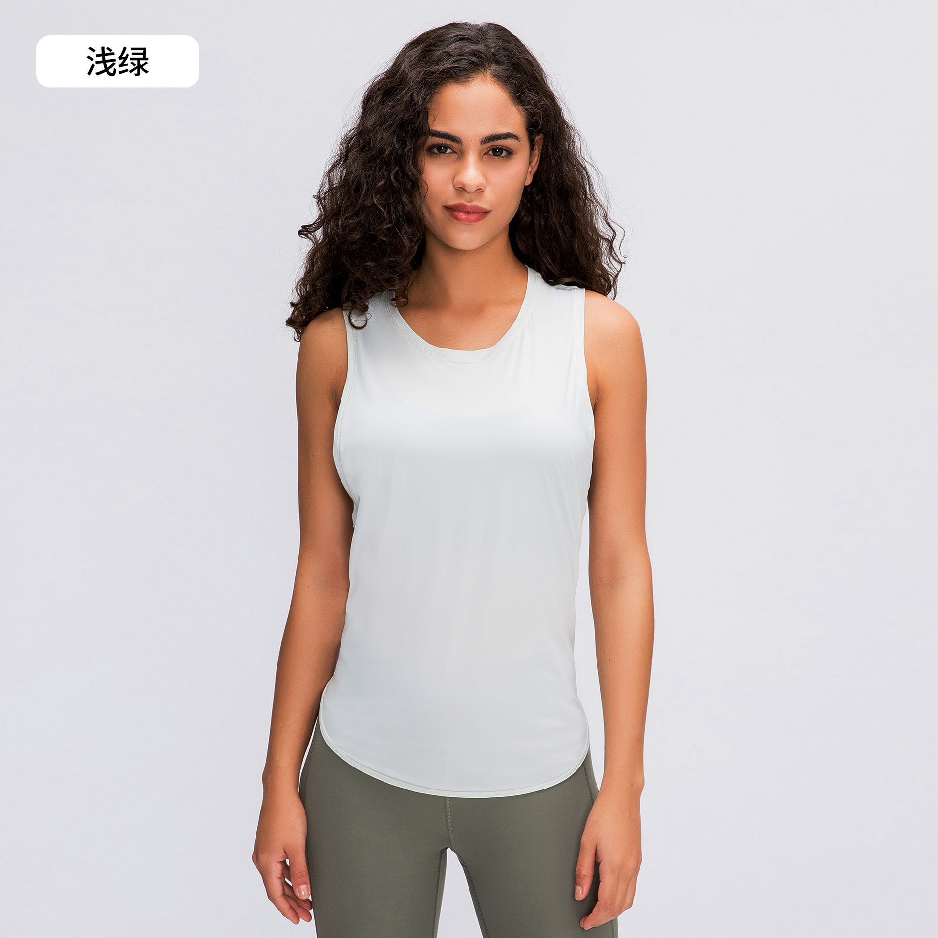 Picture of Spring and Summer New Yoga Vest T-shirt Women's Fitness Sleeveless Blouse Quick-drying Loose Yoga Top S2023