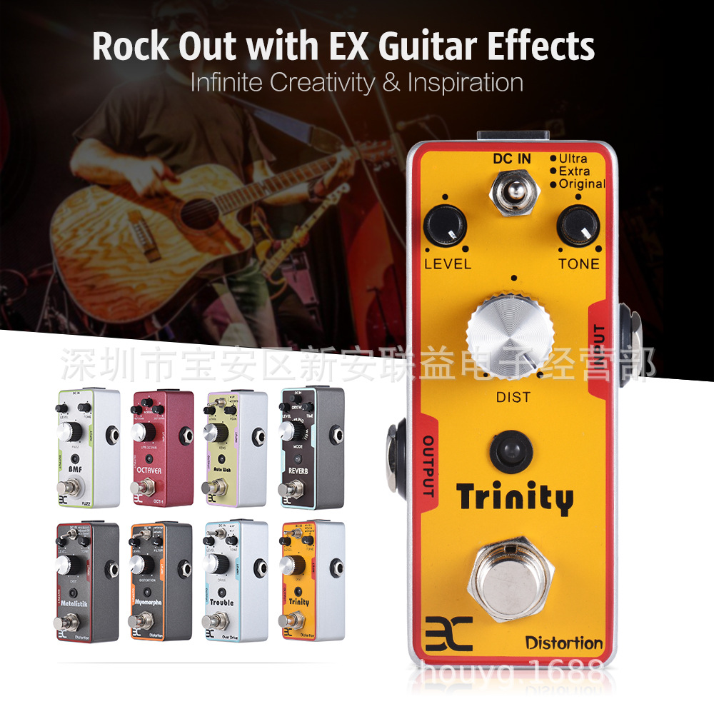 EX ENO TC guitar effector distortion overload phase tremolo chorus wow noise reduction octave effector