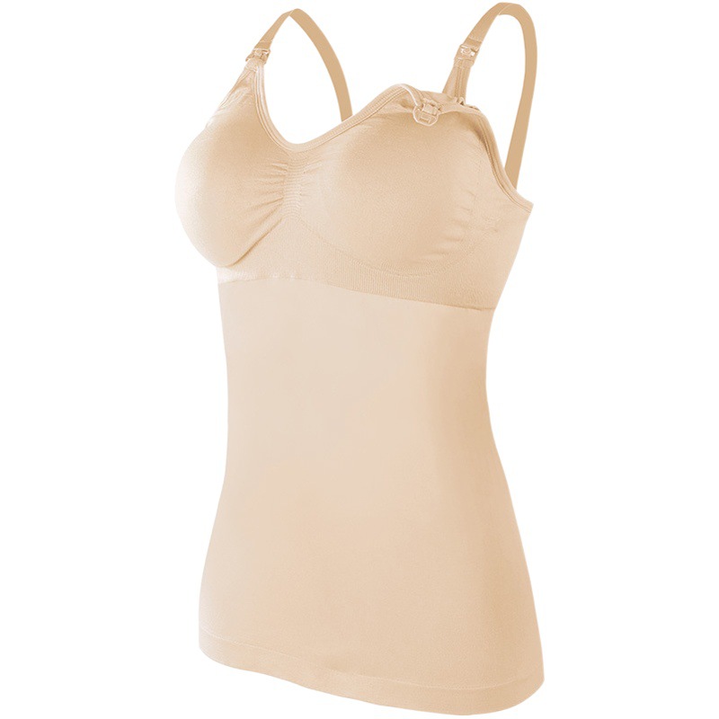 Plus-Size Maternity Nursing Romper for Postpartum Use, Can Be Worn as Outerwear or as an Inner Layer, No Need for a Bra, Wireless