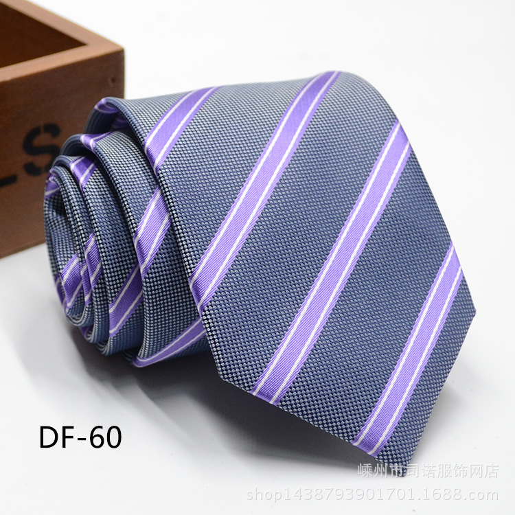 Picture of Tie business formal men's tie polyester yarn Arrow 8cm business tie